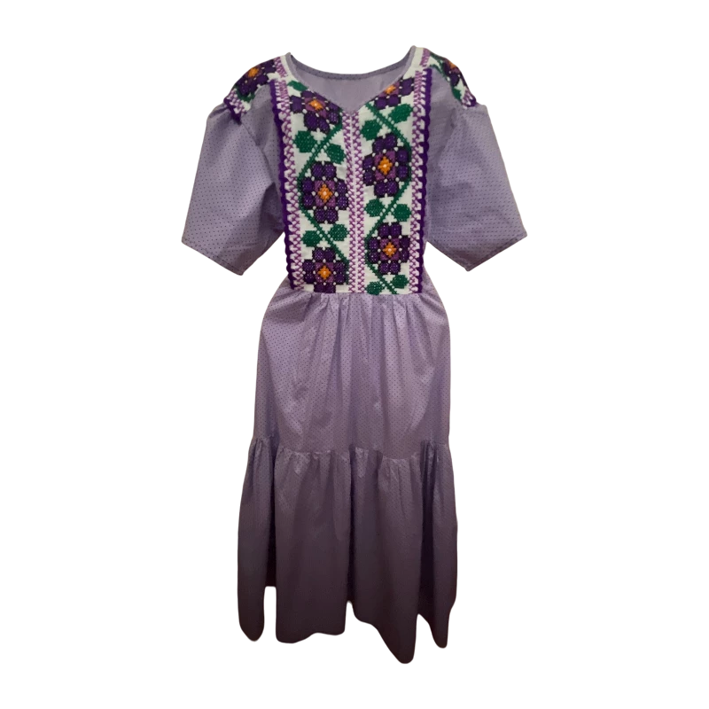 PROMOCIÓN VESTIDO MORADO BORDADO  Pieza única de promoción  de $1,700 a $1,180