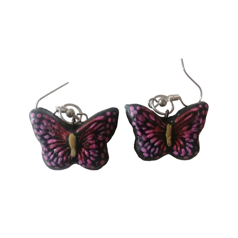 Aretes de mariposa