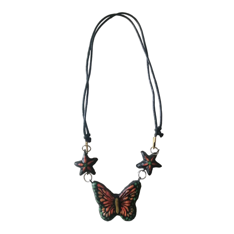 Collar de mariposa